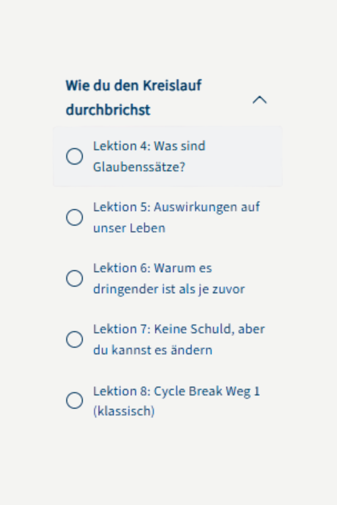 Onlinekurs Cycle Break