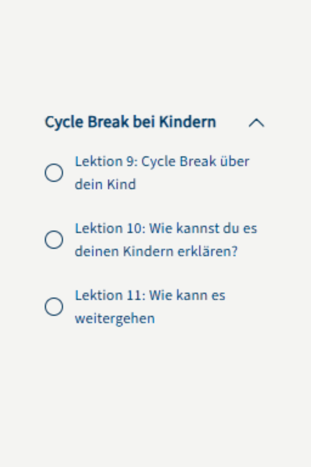 Onlinekurs Cycle Break