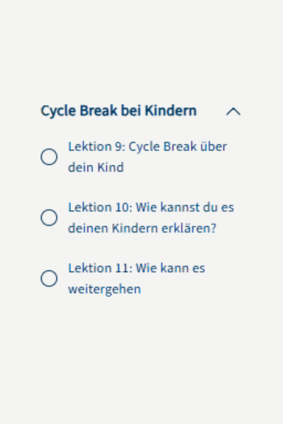 Onlinekurs Cycle Break